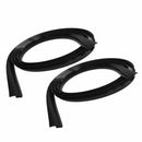 2x 1.7M Seal Car Door Edge Guard Trim Molding Protector Auto Strip Black Rubber