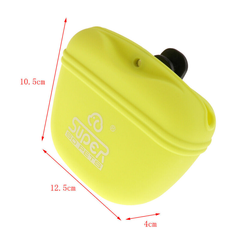2Pcs Pet Dog Activity Treat Pouch Snack Bag Puppy Training Walking Silicone Bag