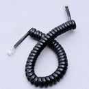 10Pcs RJ11 Male to Male Curley Telephone Extension Coil Cable Cord 2m Black