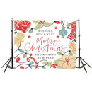Christmas Background Cloth Snows Santa Claus Fabric Decor Photographic Backdrops