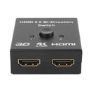 HDMI Bi-Direction Switch Two-way Smart HDMI Switcher Support 4K HDR HDCP2.2