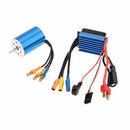 2435 4800KV 4P Sensorless Motor with 25A Brushless ESC for 1/16 1/18 Car Tr