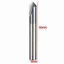 6mm Chamfer End  Mill 90 Degree Router Bit 2 Flutes HRC45 Carbide