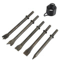6 Pcs Heavy Duty Smoothing Pneumatic Air Hammer Pneumatic Chisel Bits Tools
