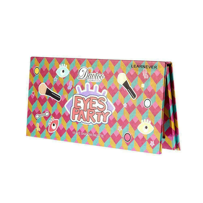 18 Colors Shimmer Matte Eyeshadow Palette Powder Eyeshadow Kit Makeup Set P S4P1