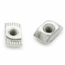 100pcs M5x10x6 For 20/30 Series Slot T-nut Sliding T Hammer Drop In Nut