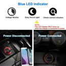 Quick Charge 3.0 USB Charger Socket, 12V/24V Dual USB Car Power Outlet Wate