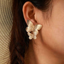 Creative Butterfly Earrings Elegant Animal Ear Studs for Women Jewelry Gift