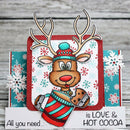 DIY Clear Silicone Stamp Seal Cute Christmas Elk Deer Album Embossing (B)