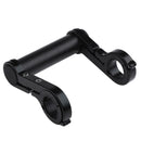 10cm Bicycle Light Holder Bike Handlebar Extender Lamp Phone Stand(Black)