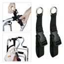 2x Round Strong Handy Hooks Clips Hanger for Walker Rollator Shopping Cart