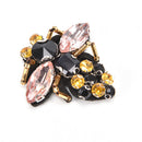 1 x bee sequins rhinestones beads applique patches clothing bags decor sew on FT