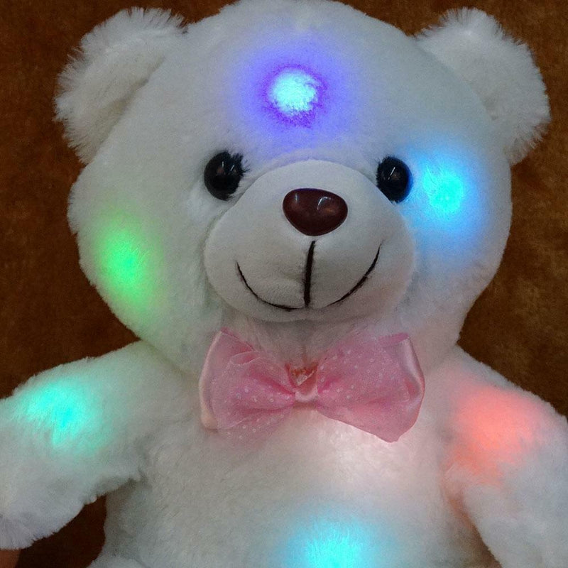 1X Light Up Glow Pillow Soft Cosy Relax Cushion Bear Plush Stuffed Bear-2018