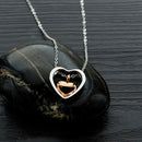 Double Heart Stainless Steel Cremation Jewelry Hold Loved Ones Ashes KeepsakA3G9