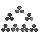 Plastic Snap Digital Camera Clip-on 34mm Center Pinch Lens Cap Cover - Black