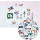 45 Pcs/Box Travel Stickers Diary Decoration Paper DIY Scrapbookin G5E3 T Pe L2A5