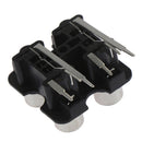2x 4way 6Pin RCA Female Audio Video Plug AV Concentric Socket Connector FB N Gw
