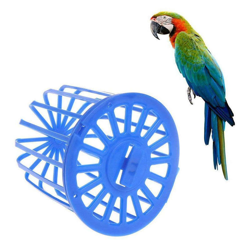 Bird Cage Parrot Fruit Feeder Vegetables Suspension Basket Container Pet Toys -