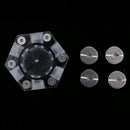 Acrylic G1/4 Threaded hexagon Computer Water Cooling Flow Meter 6Ways