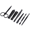 7pcs/set stainless steel nail clipper kit pedicure scissors tweezer nails toolM&