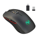 2.4G Wireless Ergonomic Optical Mouse, 800 /1600/2400/3600 DPI, 8 Buttons for