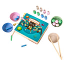 32pcs Wooden Magnetic Fishing Game Play Set Family Fun Magnetic Montessori Toys