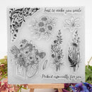 Flower Printed Silicone Transparent Seals Clear Stamps for DIY Scrapbooking
