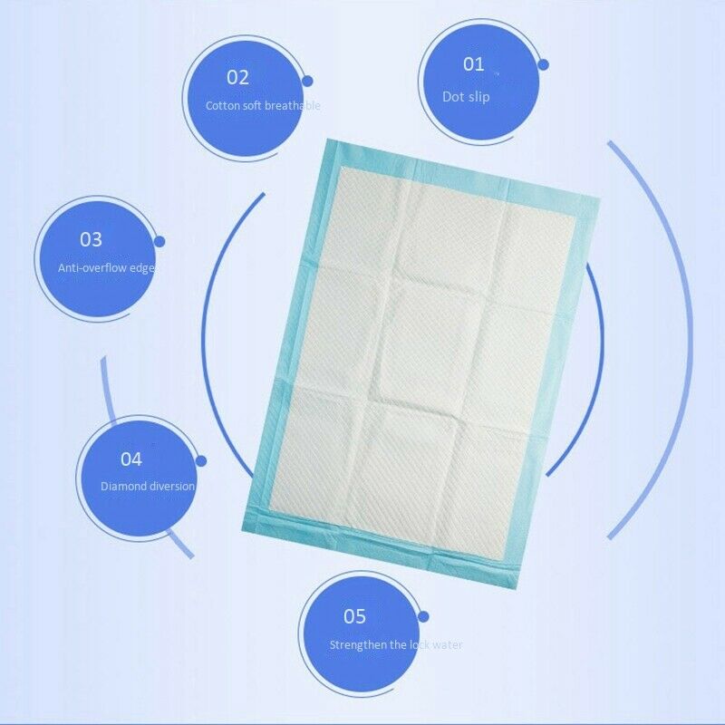 100Pcs Super Absorbent Pet Diaper Dog Training Pee Pads Disposable Healthy NE1T8