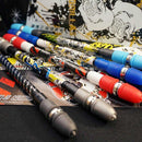 22CM Champion Spinning Non Slip Rolling Light Pen Coated Spinning Pen W1A0