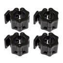 2 Pairs Locking Collars Plastic Olympic Barbell Collar 30mm Black