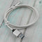 USB Android Charging Cord TPE Data Sync Quick Charger Cable White+ Nylon Braided
