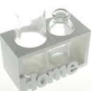 Tabletop Glass Terrarium for Hydroponics Plants Home Decor-White
