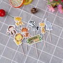 24pc Jungle Animal Cupcake Muffin Topper kid birthday party Decoration StandupOZ