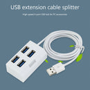4 Ports USB 2.0 HUB Splitter Adapter External Converter for Desktop (White)