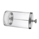 Small Disinfecting Disinfection Jar Glass Sanitizing Germicide Jar for Barber