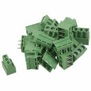 10 Pairs AC 300V 10A 5.08mm Pitch 3 Pin Screw Pluggable Terminal Block U7P8