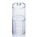 Two-Layer Acrylic Organizer Plastic Transparent Round Portable Container St