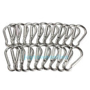 20Pcs Aluminum Carabiner Snap Spring Clip Hook Hanger Keychain Outdoor Hiking