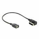 Car AUX Adapter Cable Music AMI USB to Female Data Cable for AUDI A3/A4/A5/A6
