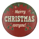 Retro Round Tin Sign Poster Plaque Bar Pub Club Cafe Wall Merry CHRISTMAS