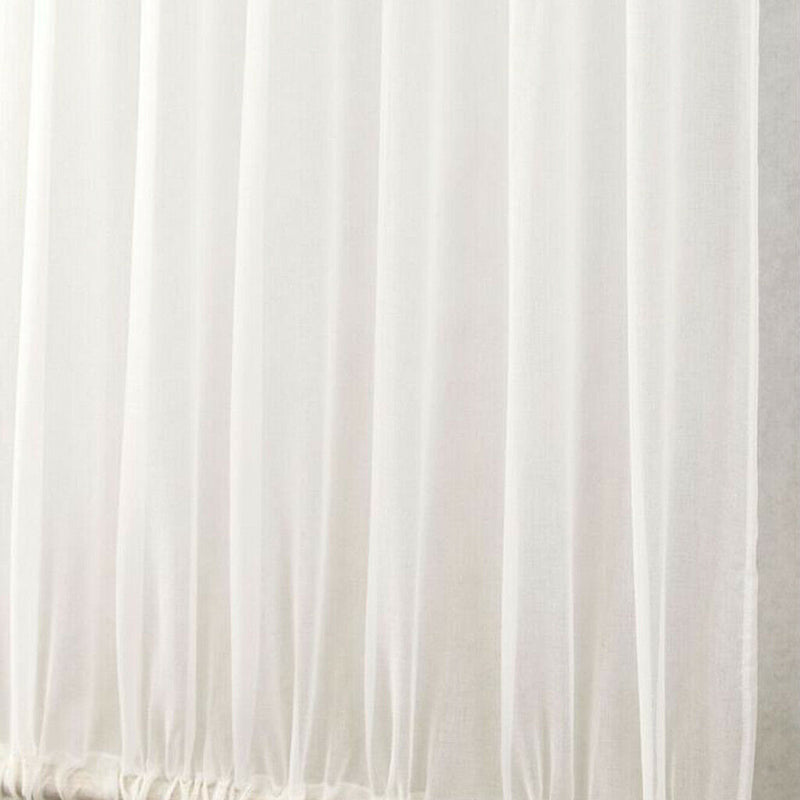 4 Pieces White 25x72 inch Home French Door Curtains Blackout Patio/Sliding