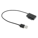 USB to 7+6 Pin 13Pin Female SATA Laptop CD/DVD Rom Optical Drive Adapter Cable