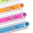 30CM cute study time folding ruler multifunction DIY drawing for stationery JC!E