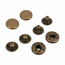 15X Push Button Snap Buttonless Snap Button 10mm for bronze color A1R7