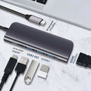 Type C USB C USB 3.1 to HDMI Type-C 3 USB 3.0 Adapter Hub For Macbook Pro