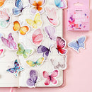 46pcs Butterfly Garden DIY Diary Stickers Paper Lables Gifts Packaging Deco 3C