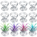 12 Pieces Air Plant Holder Air Plant Tabletop Container Stainless Steel Wir