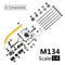 1:6 Scale M134 Minigun Gatling Machine Gun 16CM TERMINATOR For Action