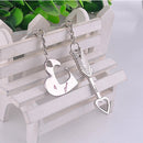 Lover His Her Keychain Keyring Couples Arrow& "I Love You" Heart & Key Love OZ