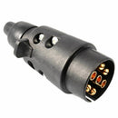 Tirol 7 Pin Car Trailer Plug + 7 Pin Trailer Light Connector Round Socket N